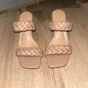 Braided Nude Heels